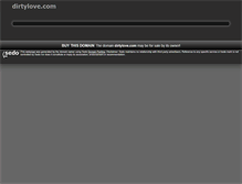 Tablet Screenshot of dirtylove.com